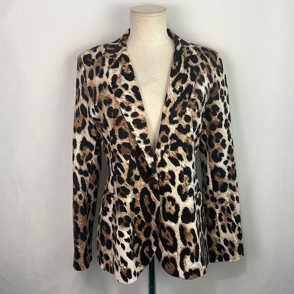 Hartley Animal Print Satin Jacket - Picture 1 of 7